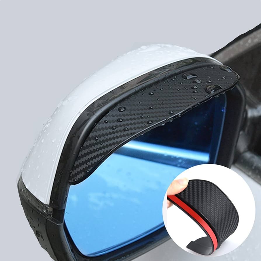 ANTILLUVIA RETROVISOR TIPO-FIBRA CARBONO